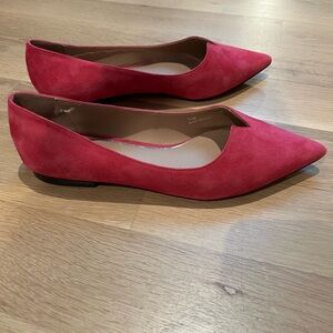 Linea Paola Pink Suede flats
